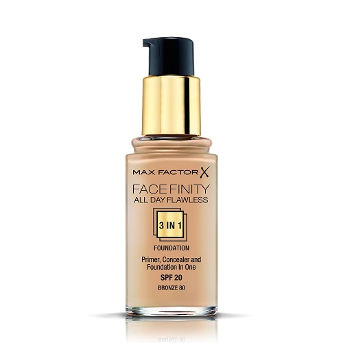 MAX FACTOR FACEFINITY ALL DAY FLAWLESS 3IN1 FOUNDATION 99 שח צילום חול